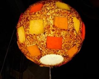 1970s chunk lava swag lamp.