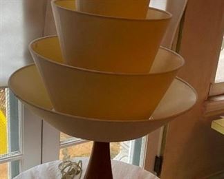 Nested shade lamp.