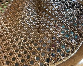 Cane Seat Maple Dining Chairs 