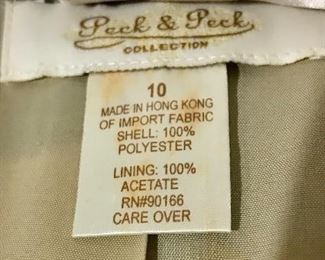 Vintage Peck and Peck Size 10 Velvet Coat 