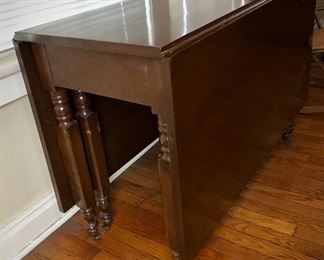 Dropleaf Table, Has Protective Pads approximately 1/2in Thick . 