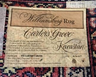 Carter's Grove Williamsburg Rug by Karastan 