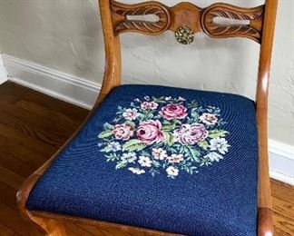 Needlepoint Seat Chair 