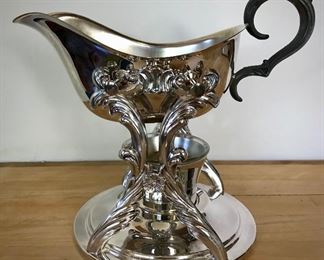 Vintage FB Rogers  Gravy Boat and Warmer 