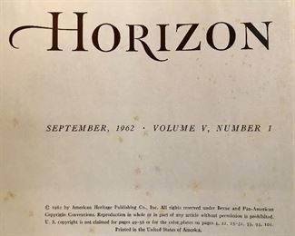 Vintage Horizon Hardback Magazines 