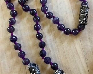 Sterling and Amethyst Necklace 