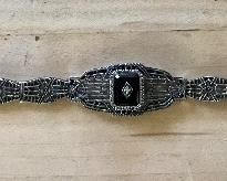 Sterling and Onyx Bracelet 