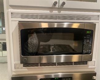 GE microwave oven stainless steel