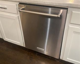 Stainless steel kitchen aid, dishwasher