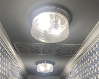 Have two sets of unique ceiling mount lights