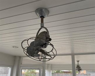 Two sets of outdoor ceiling fans
