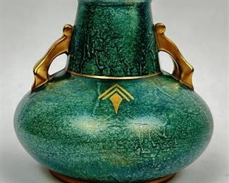 Gustavsberg Josef Ekberg Two Handled Pottery Vase