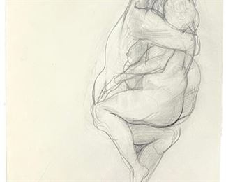 Rico LeBrun Original Pencil Drawing of Man & Woman