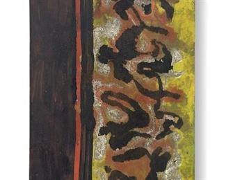 Irving Lehman Abstract Painting On Board