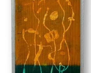 Irving Lehman Abstract Painting On Board