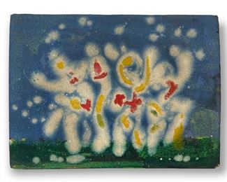 Irving Lehman Abstract Painting On Board