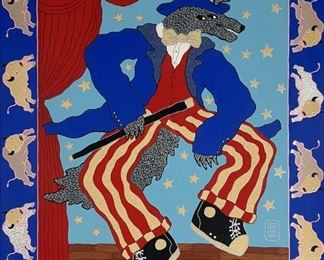 Harry Fonseca "Shuffle Off To Buffalo" Lithograph