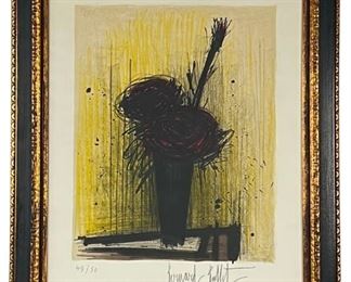 Bernard Buffet "Les Roses" Lithograph