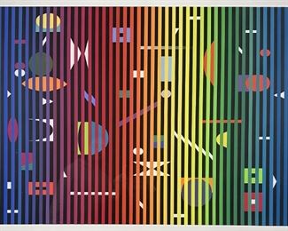 Yaacov Agam "Fond Marin" Serigraph