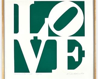 Robert Indiana "Greenpeace Love" Screenprint 1994