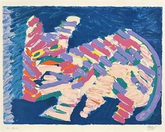 Karel Appel Lithograph (From The Cats Portfolio)