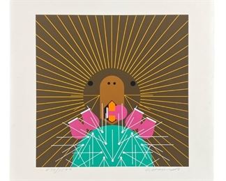 Charley Harper "Prickly Pair" Serigraph