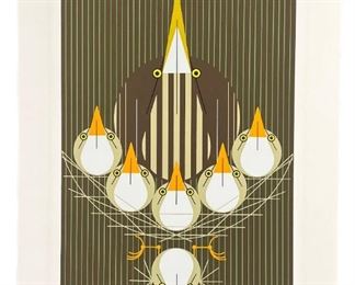 Charley Harper "Bittern Suite" Serigraph