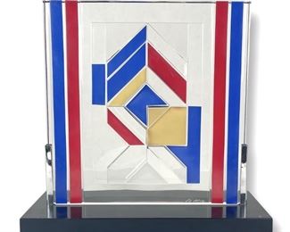 Otto Herbert Hajek For Rosenthal Glass Sculpture