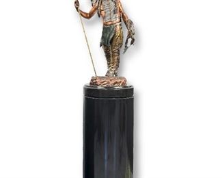 C.A. Pardell "Resolute" Bronze Sculpture W/ Stand