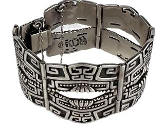 Margot De Taxco Sterling Silver Bracelet