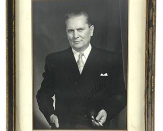 Josip Broz Tito Autographed Photo