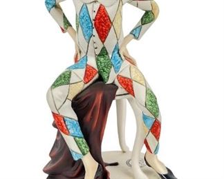 Guiseppe Armani "Harlequin" Figurine Signed