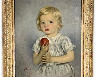 Pierre Tartoue "Chou" Signed Painting On Canvas