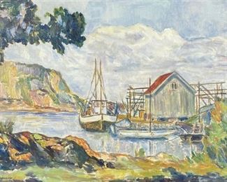 K. Bissem Johanssen Oil On Canvas 1965