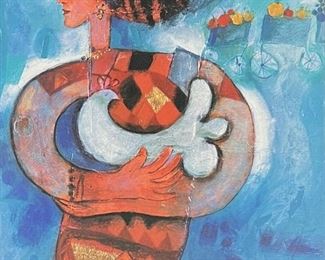 Yoel Benharrouche "Velin d'arches" Lithograph E.A.