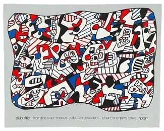 Jean Dubuffet Israel Museum 1978 Vintage Poster