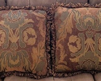 Floral Fringe Throw Pillows (2)
