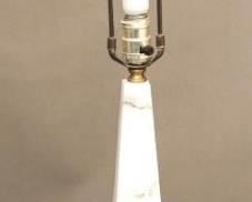 Vintage Marble Obelisk Table Lamp
