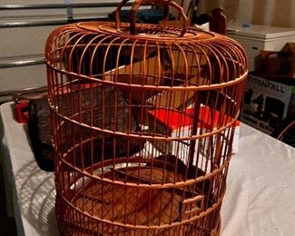 very old bird cage
