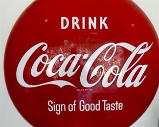 36" 1950s/1960s Coke Button
