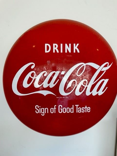 36" 1950s/1960s Coke Button
