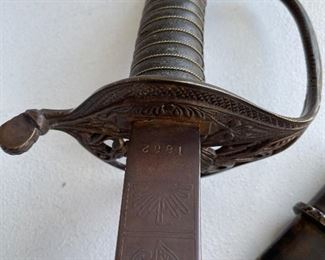 close up of sword