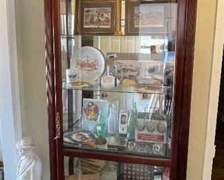 Howard Miller large lighted curio cabinet