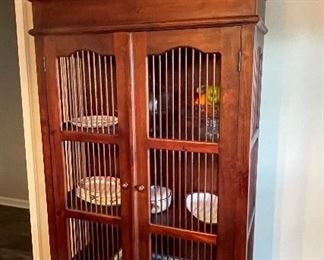 small pie safe, enameled bucket with lid