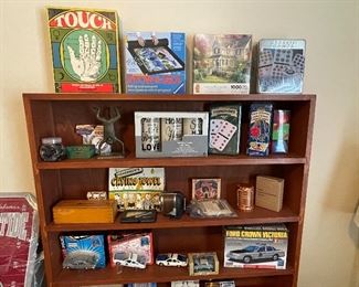 games, puzzles, candles, cars, etc