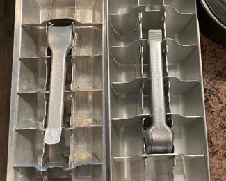 vintage aluminum ice trays