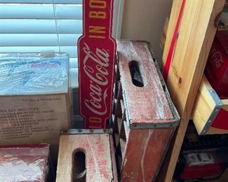 wood crates, repro door pusher