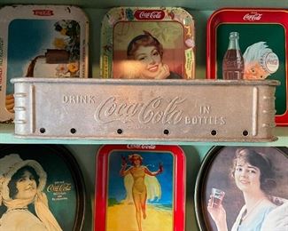 vintage aluminum crate, lots of trays