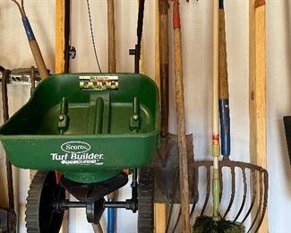 spreader, rakes, pitchforks,