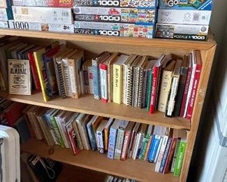 lots of books and puzzles